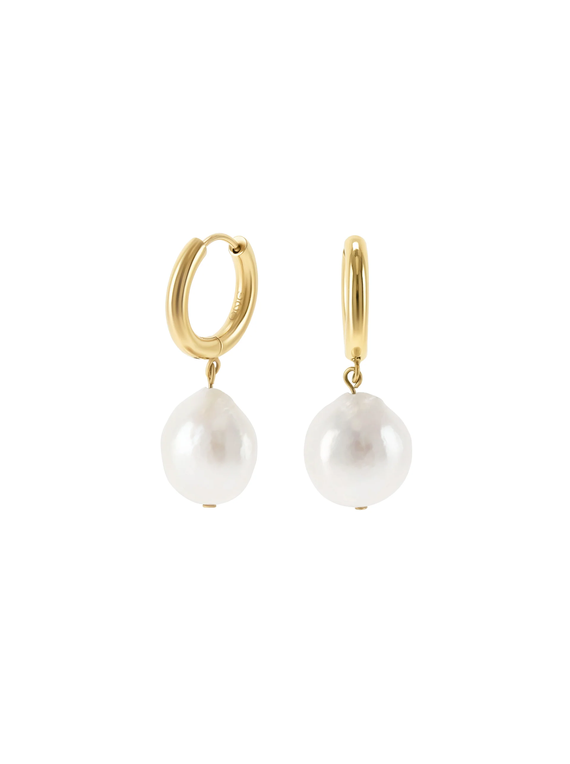 Brincos One Pearly Hoops - Image 3