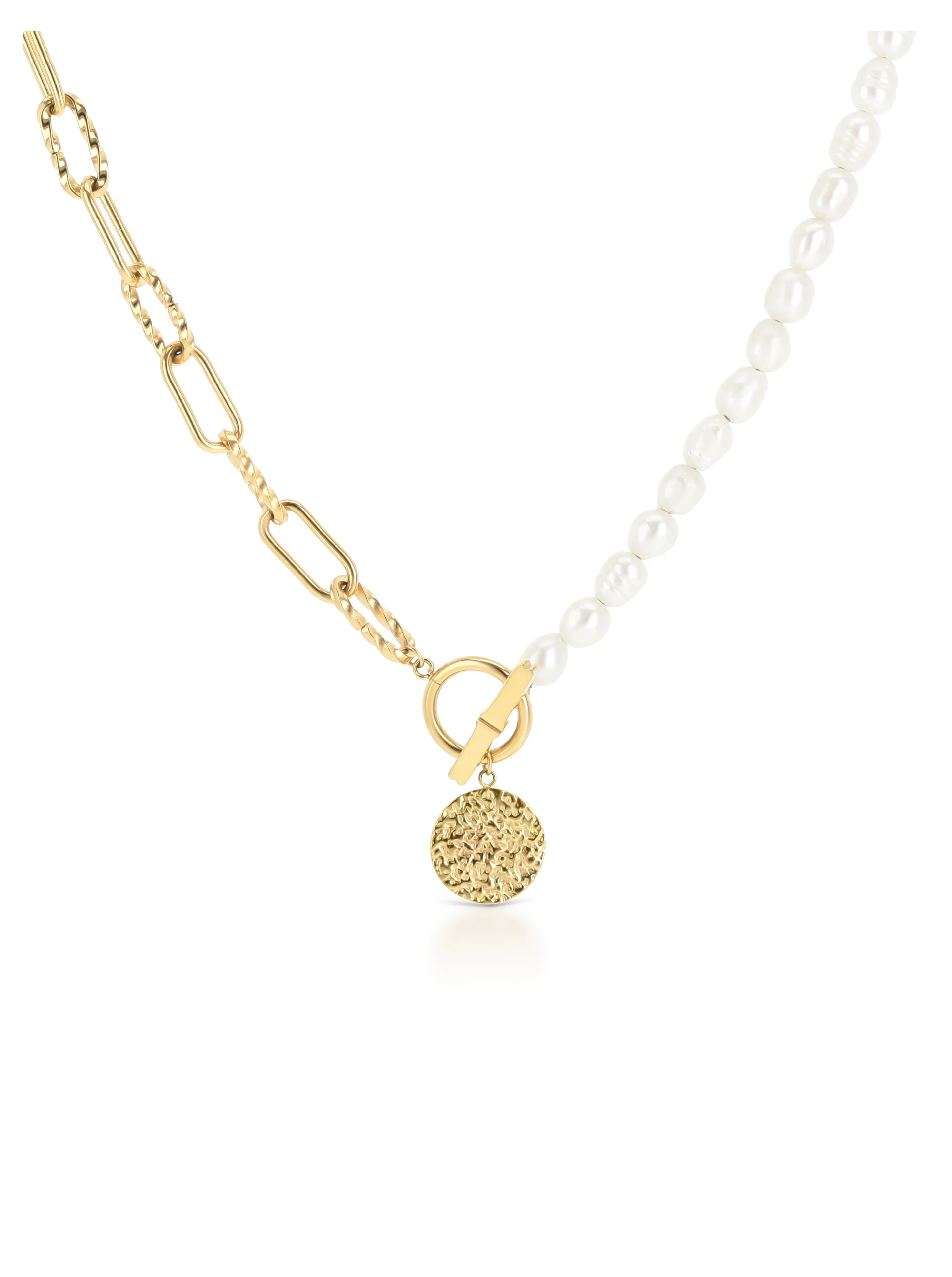 Colar One Neckmess Pearly