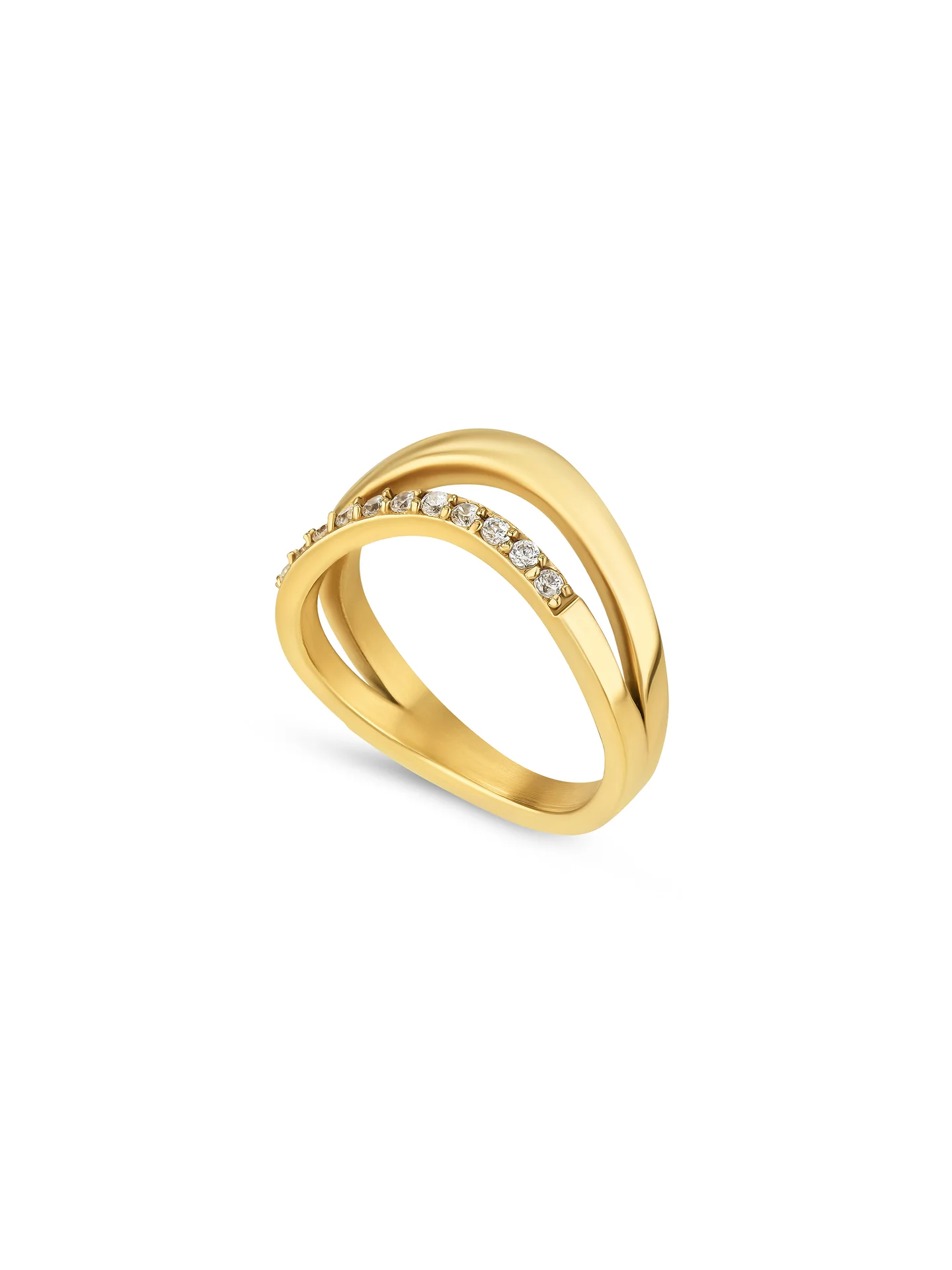 Anel One London 56 Gold