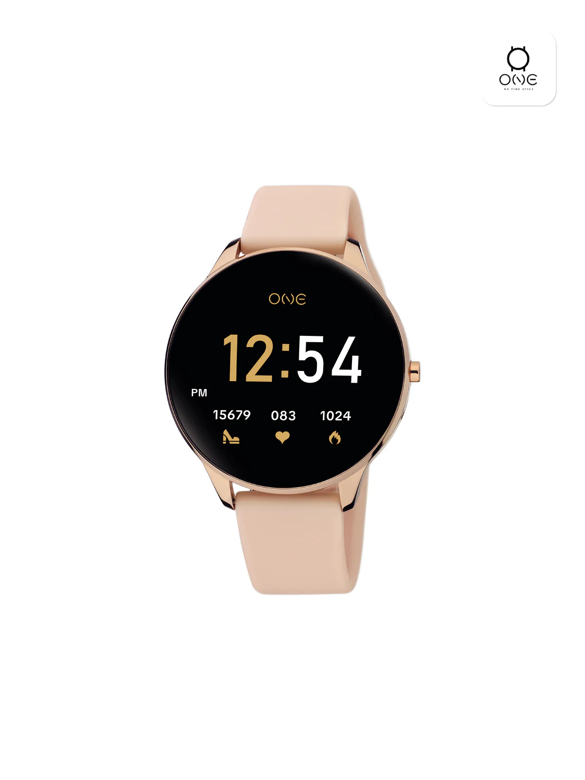 Smartwatch One Slim Rosegold Silicone - Image 4